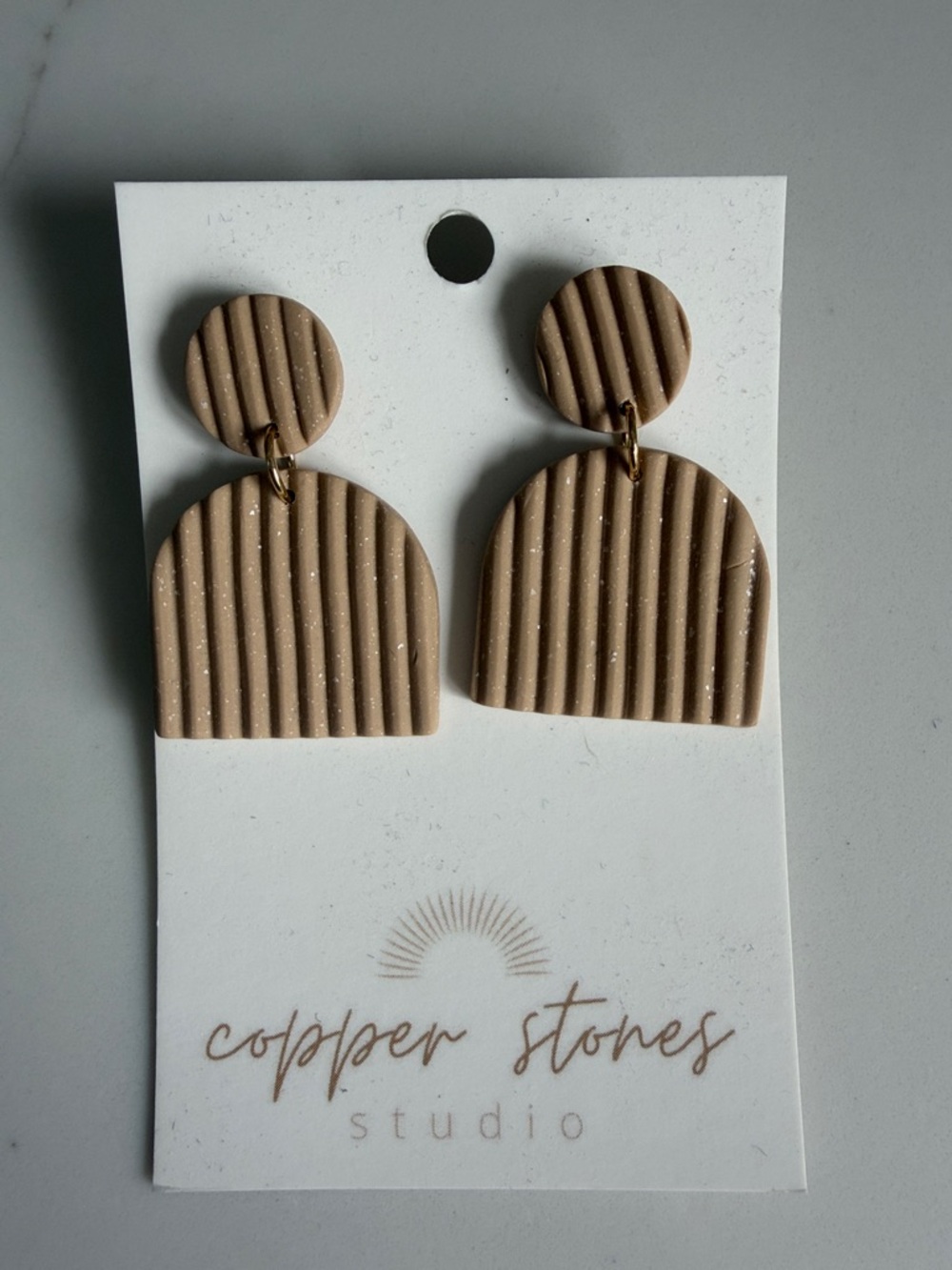 Handmade Clay Dangle Earrings